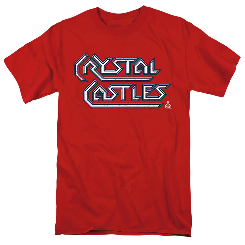 T-Shirt featuring design named Atari - Crystal Castles Distressed Logo, product image 1 of 2