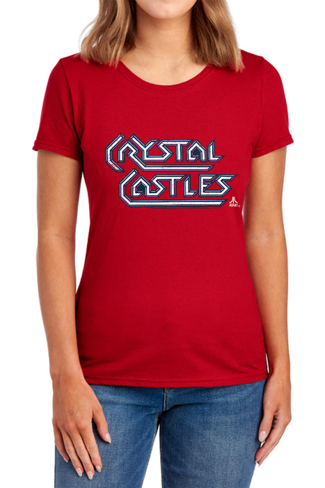 Atari - Crystal Castles Distressed Logo