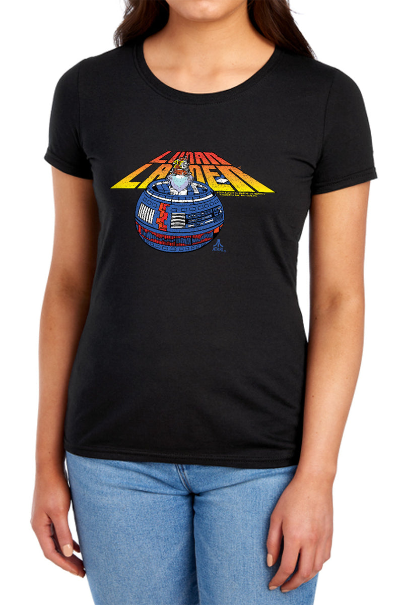 T-Shirt featuring design named Atari - Lunar Lander Globe, product image 2 of 2