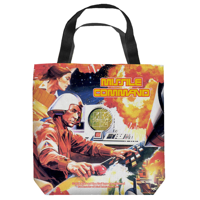 Tote Bag featuring design named Atari - Missile Command Tote Bag