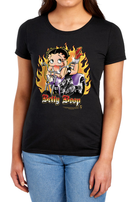 Betty Boop - Biker Flames