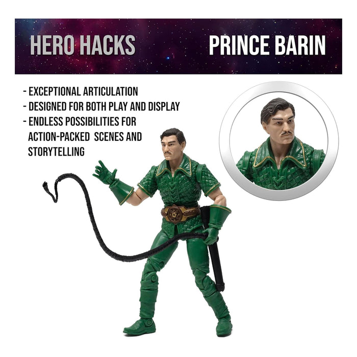 Flash Gordon Hero H.A.C.K.S. Action Figure | Movie Prince Barin