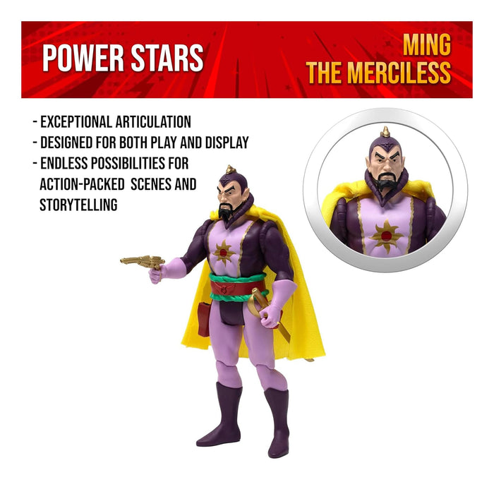 Flash Gordon Power Stars 5 Inch Action Figure | Ming the Merciless