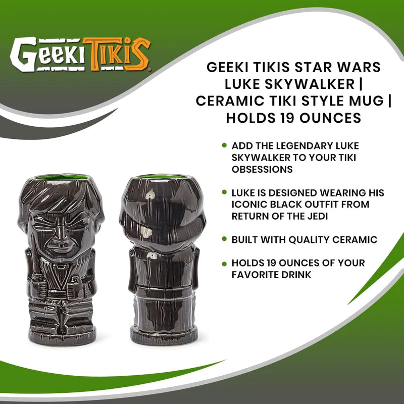 Star Wars - Geeki Tikis Star Wars Luke Skywalker | Ceramic Tiki Style Mug | Holds 19 Ounces product image 5 of 5