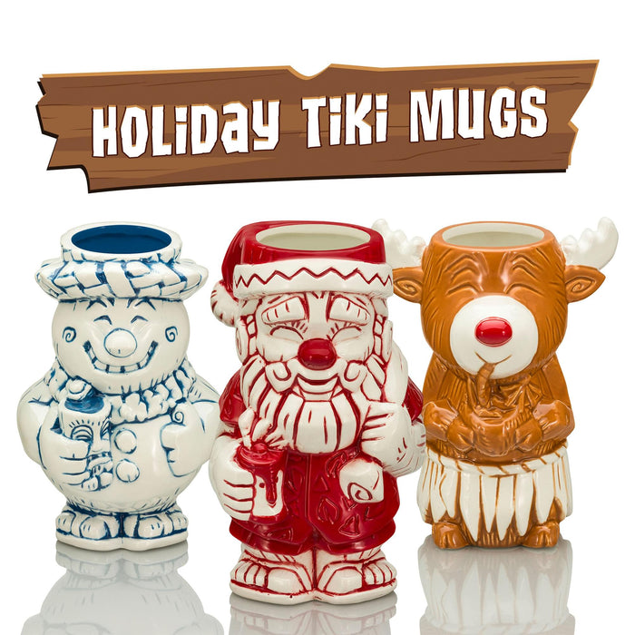 Geeki Tikis Sippin' Snowman 26 Ounce Ceramic Mug