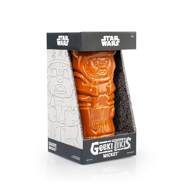 Geeki Tikis Star Wars Wicket Ewok Mug | Crafted Ceramic | Holds 14 Ounces