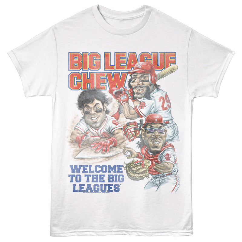 T-Shirt featuring design named Big League Chew - Welcome to the Big Leagues (White)
