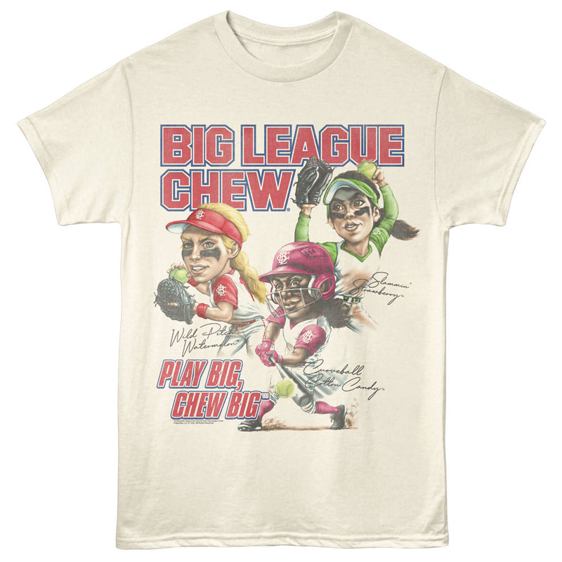 T-Shirt featuring design named Big League Chew - Softball Names