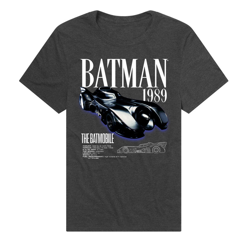 T-Shirt featuring design named Batman - The Batmobile Schematics (1989 Movie)