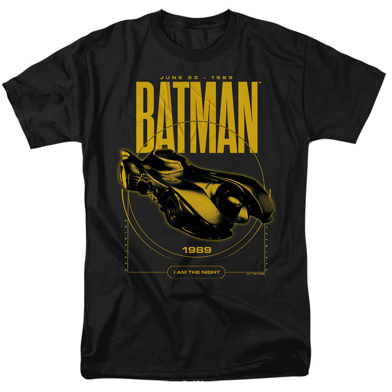 T-Shirt featuring design named Batman - Batmobile Circle (1989 Movie)