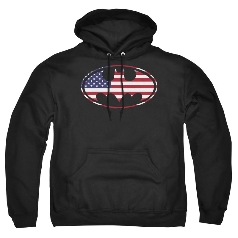 Hoodie featuring design named Batman - American Flag Oval