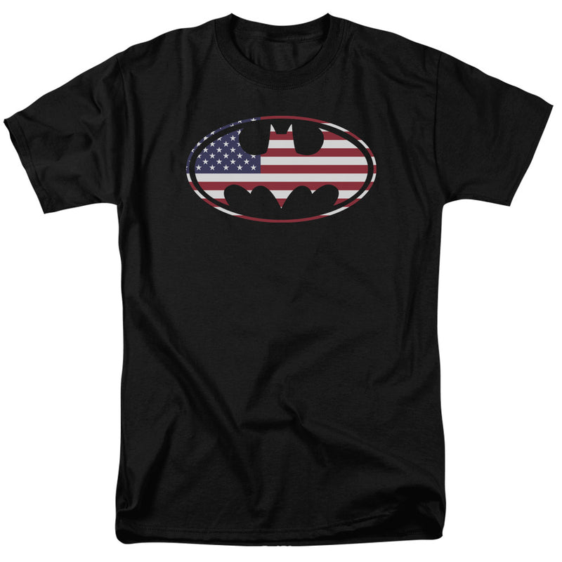 T-Shirt featuring design named Batman - American Flag Oval