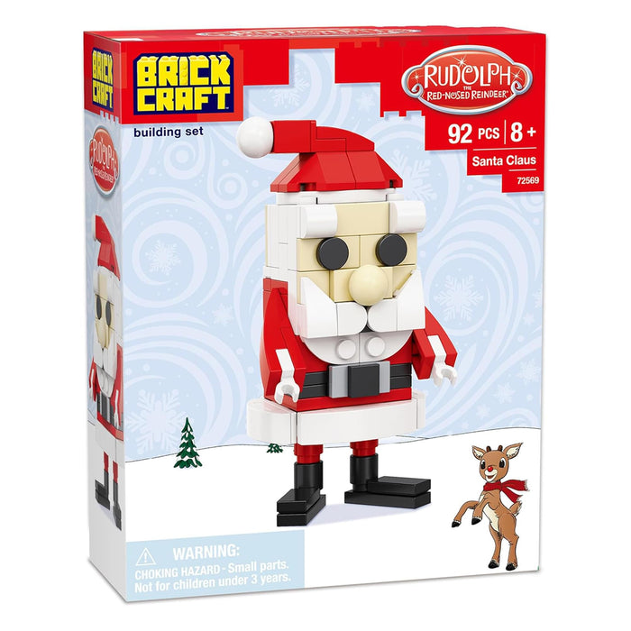 Rudolph The Red-Nosed Reindeer - Santa Figure 93-Piece Brickcraft Building Set