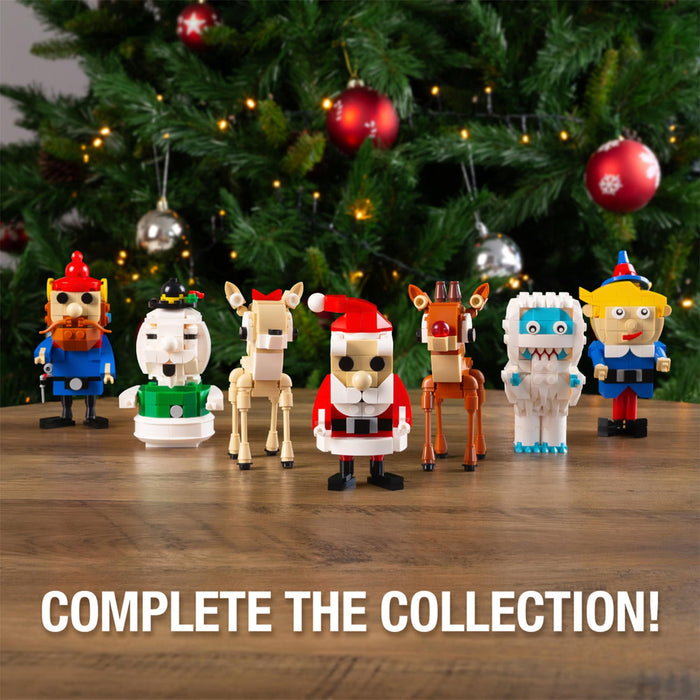 Rudolph The Red-Nosed Reindeer - Santa Figure 93-Piece Brickcraft Building Set