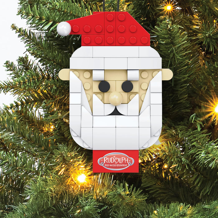 Rudolph The Red-Nosed Reindeer - Santa Ornament 77-Piece Brickcraft Building Set