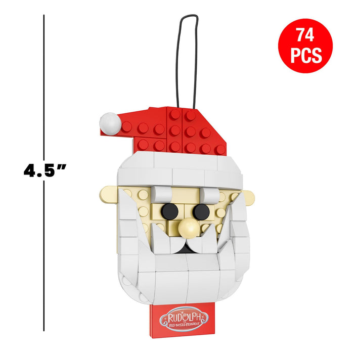 Rudolph The Red-Nosed Reindeer - Santa Ornament 77-Piece Brickcraft Building Set