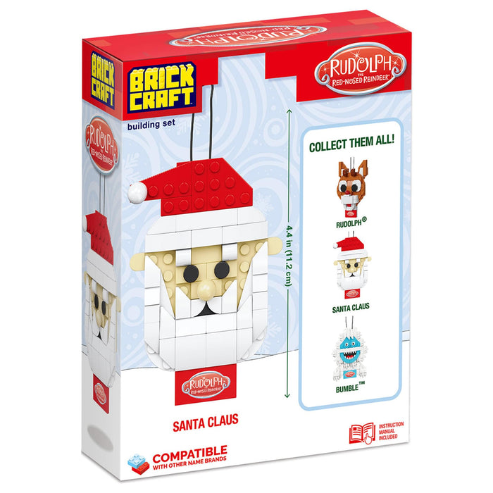 Rudolph The Red-Nosed Reindeer - Santa Ornament 77-Piece Brickcraft Building Set