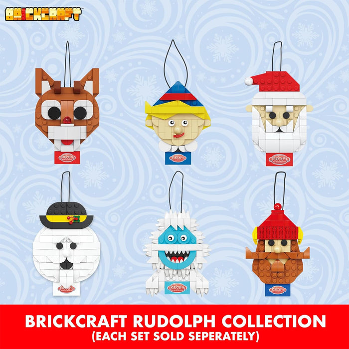 Rudolph The Red-Nosed Reindeer - Santa Ornament 77-Piece Brickcraft Building Set