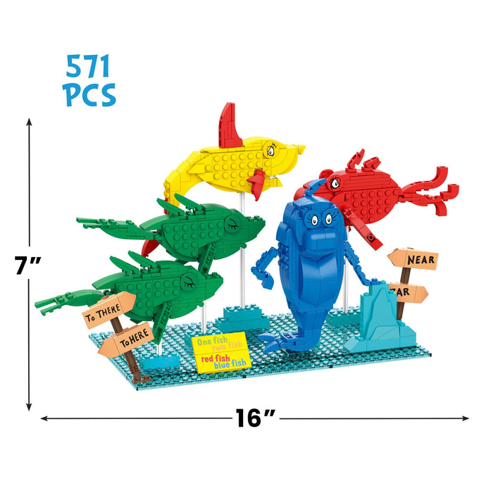 Dr. Seuss One Fish Two Fish 571 Piece Building Set