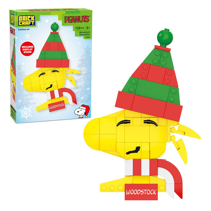 Peanuts - Woodstock Christmas 105-Piece Brickcraft Building Set