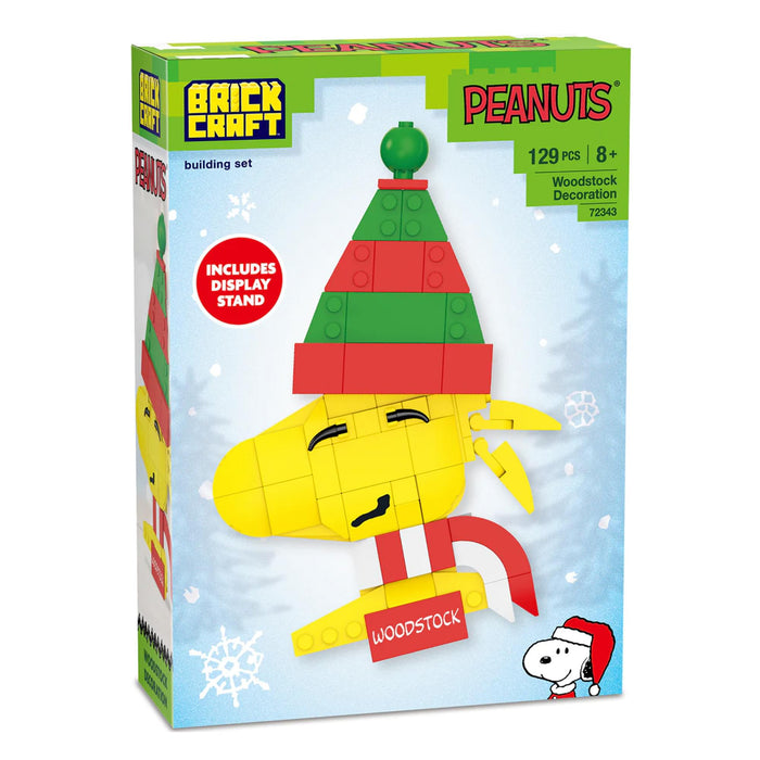Peanuts - Woodstock Christmas 105-Piece Brickcraft Building Set