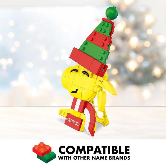 Peanuts - Woodstock Christmas 105-Piece Brickcraft Building Set