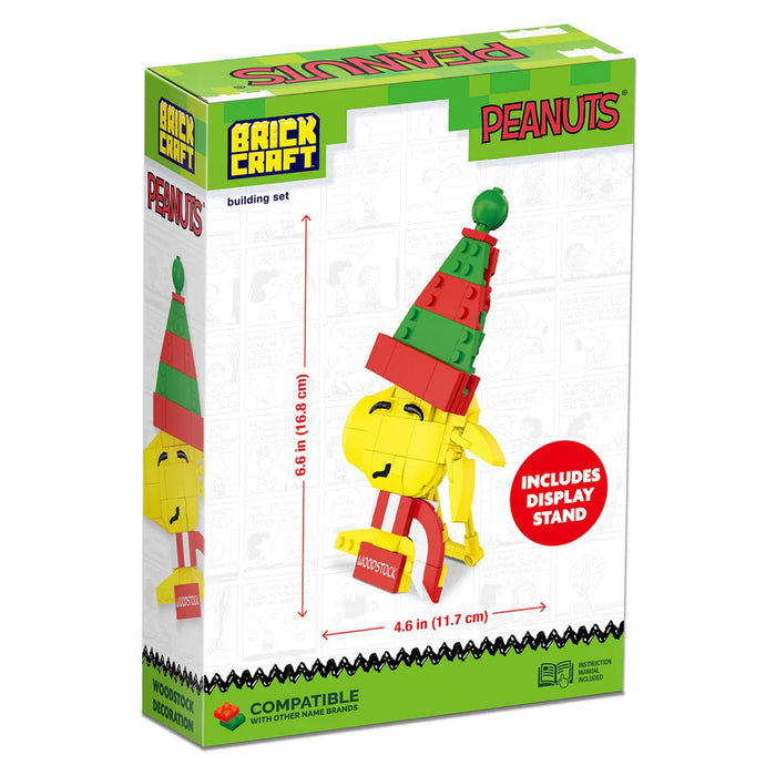 Peanuts - Woodstock Christmas 105-Piece Brickcraft Building Set