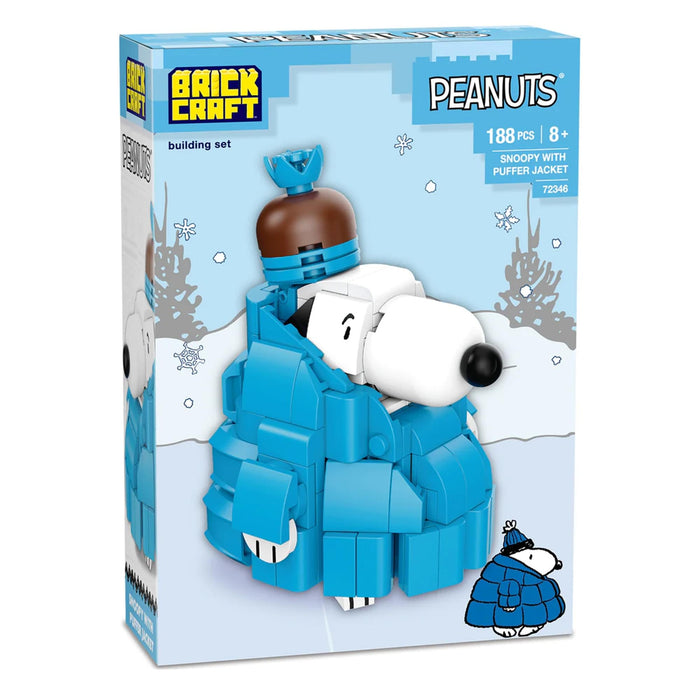 Peanuts - Snoopy Puffer Jacket 188-Piece Brickcraft Building Set