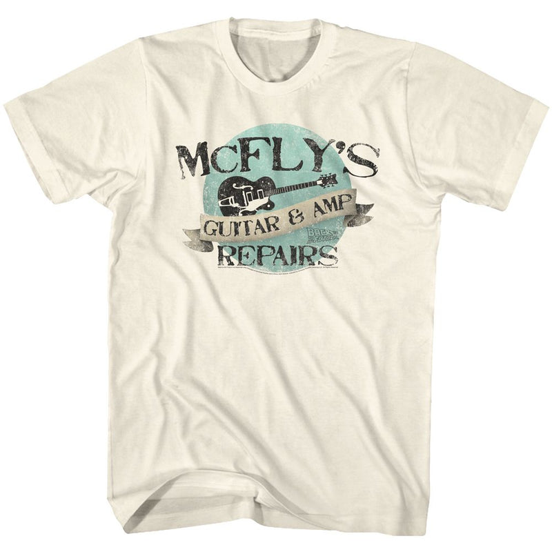 T-Shirt featuring design named Back to the Future - McFly's Guitar & Amp Repair