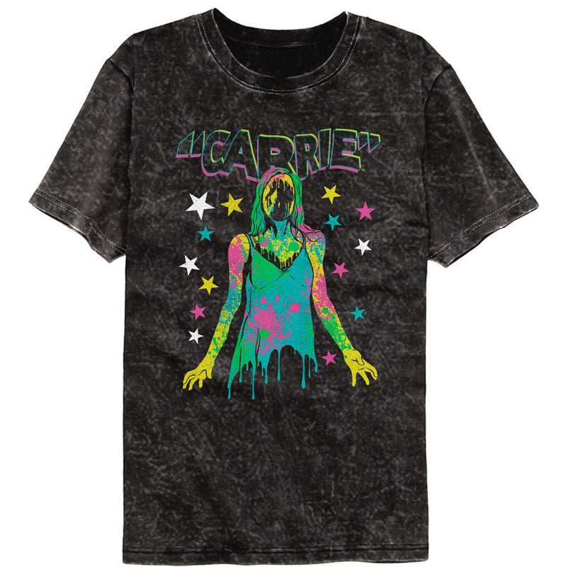 T-Shirt featuring design named Carrie - Color Splatter (Mineral Wash)