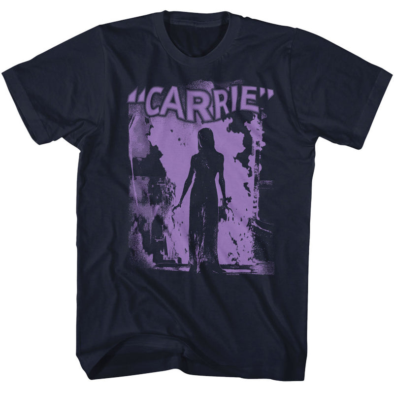 T-Shirt featuring design named Carrie - Purple Flame