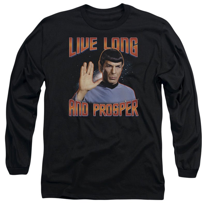 Long-Sleeve Shirt featuring design named Star Trek - Live Long and Prosper