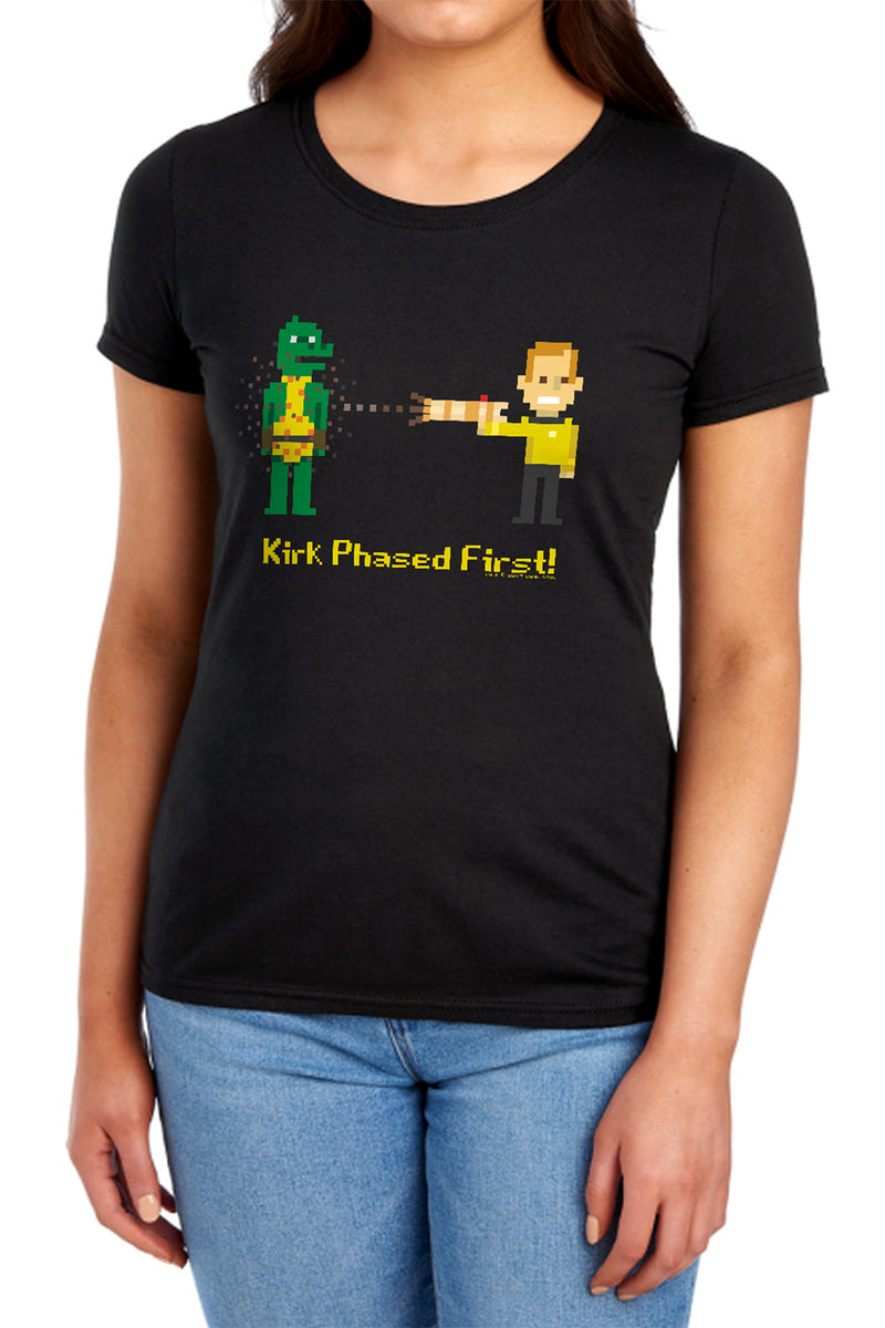 T-Shirt featuring design named Star Trek - Kirk Phased First, product image 2 of 2
