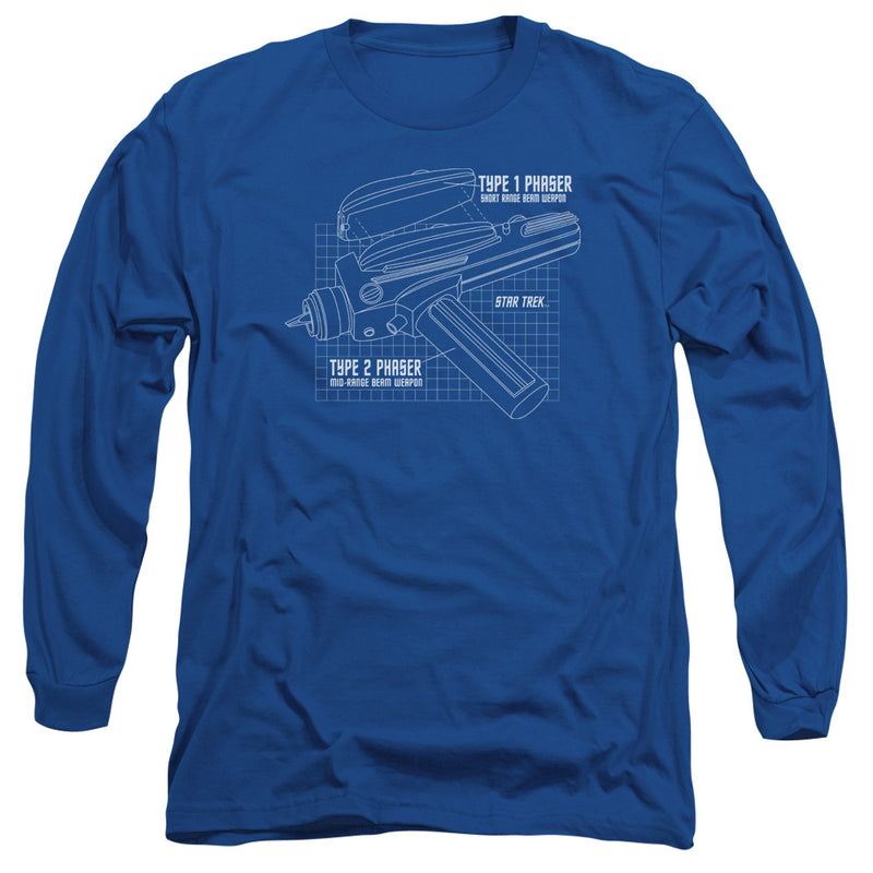 Long-Sleeve Shirt featuring design named Star Trek - Phaser Plans