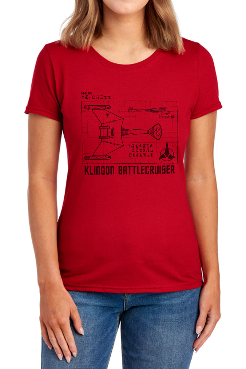 T-Shirt featuring design named Star Trek - D7 Diagram, product image 2 of 2