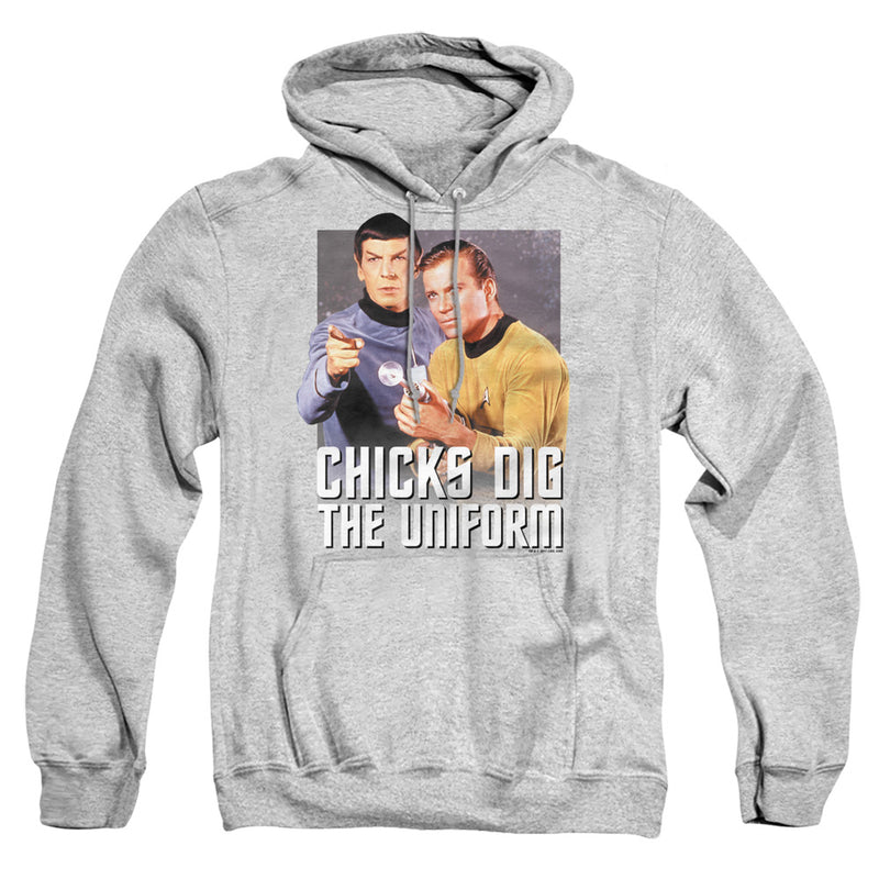 Hoodie featuring design named Star Trek - Chicks Dig the Uniform