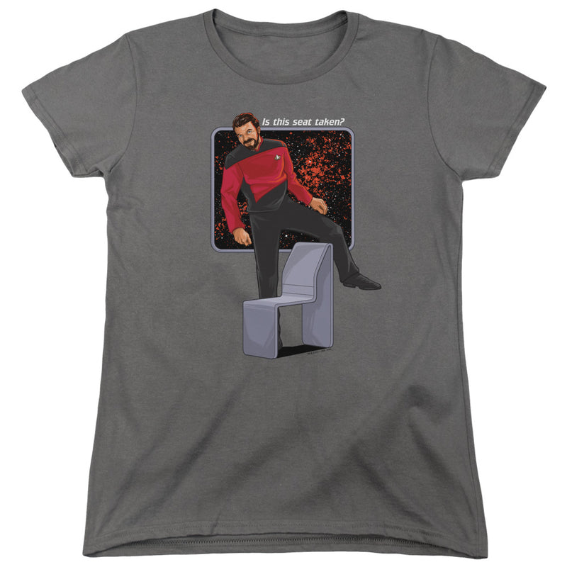 T-Shirt featuring design named Star Trek - TNG Is This Seat Taken?, product image 2 of 2