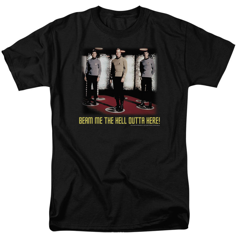 T-Shirt featuring design named Star Trek - Beam Me Out, product image 1 of 2