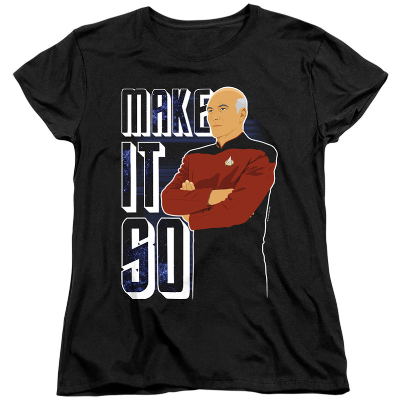 T-Shirt featuring design named Star Trek - TNG Make It So, product image 2 of 2