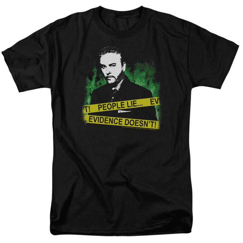 T-Shirt featuring design named CSI: Crime Scene Investigation - People Lie, product image 1 of 2