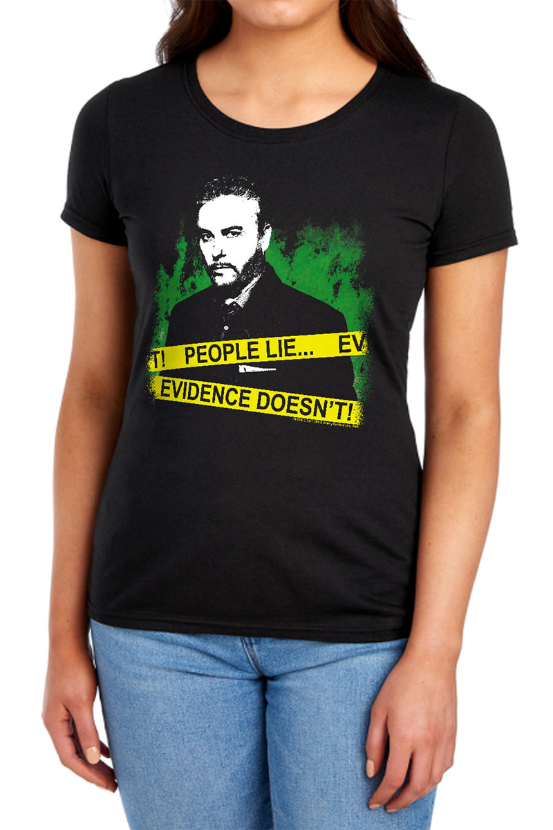 T-Shirt featuring design named CSI: Crime Scene Investigation - People Lie, product image 2 of 2