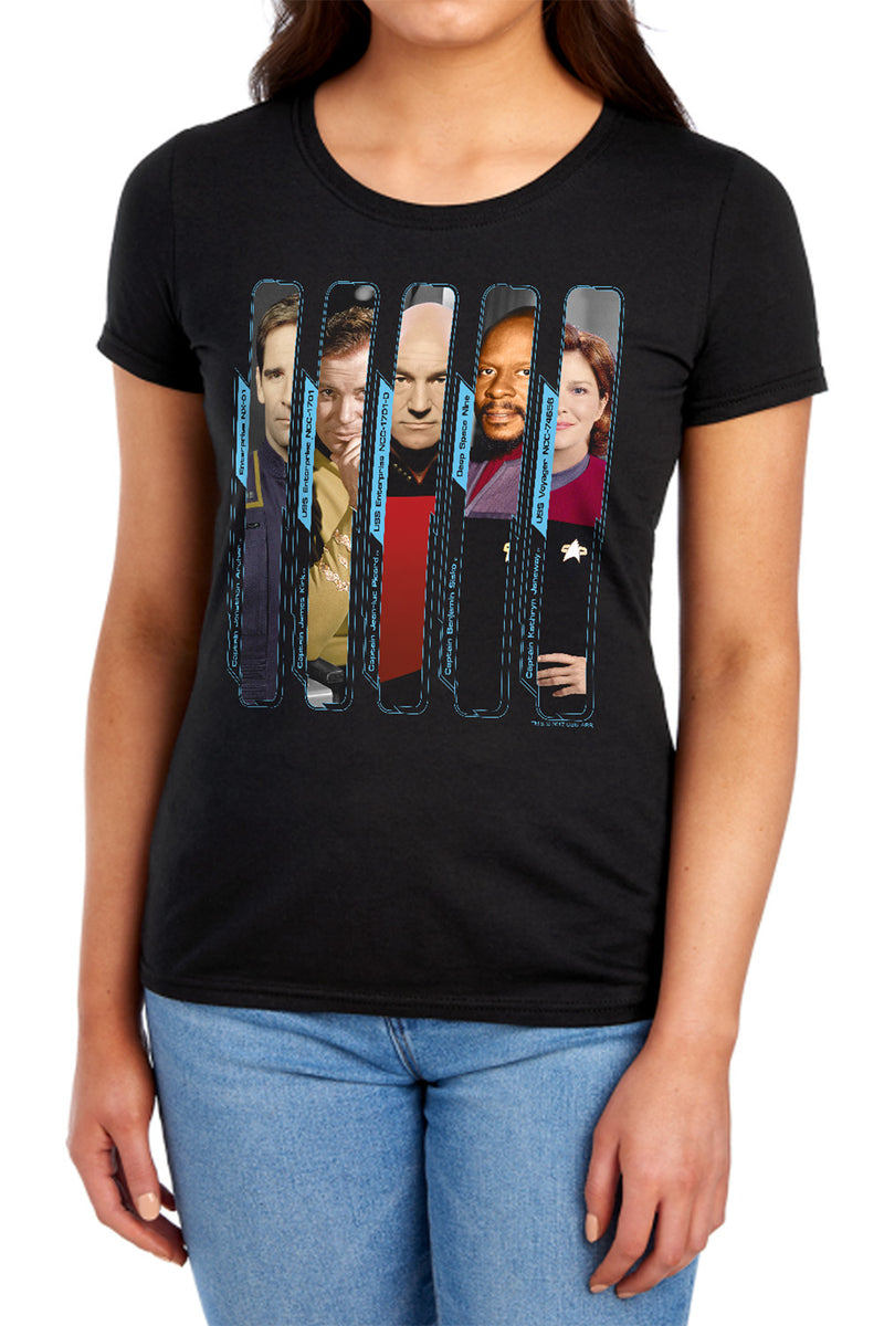 T-Shirt featuring design named Star Trek - The Captains, product image 2 of 2