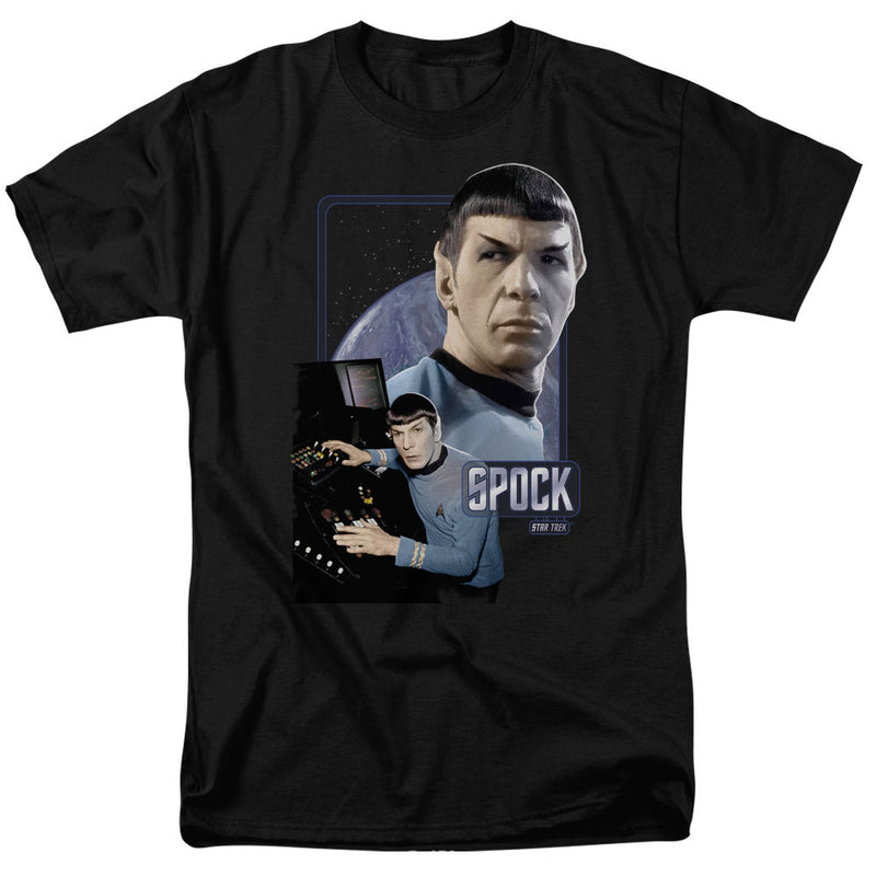 T-Shirt featuring design named Star Trek - Spock at the Controls, product image 1 of 2