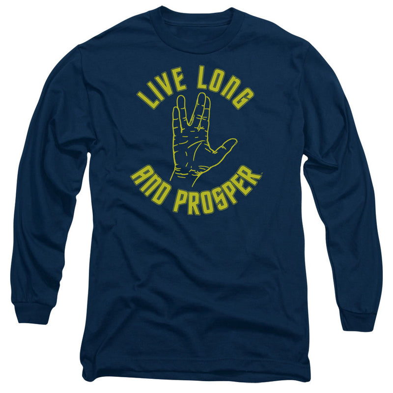 Long-Sleeve Shirt featuring design named Star Trek - Live Long Hand