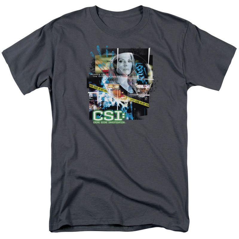 T-Shirt featuring design named CSI: Crime Scene Investigation - Evidence Collage