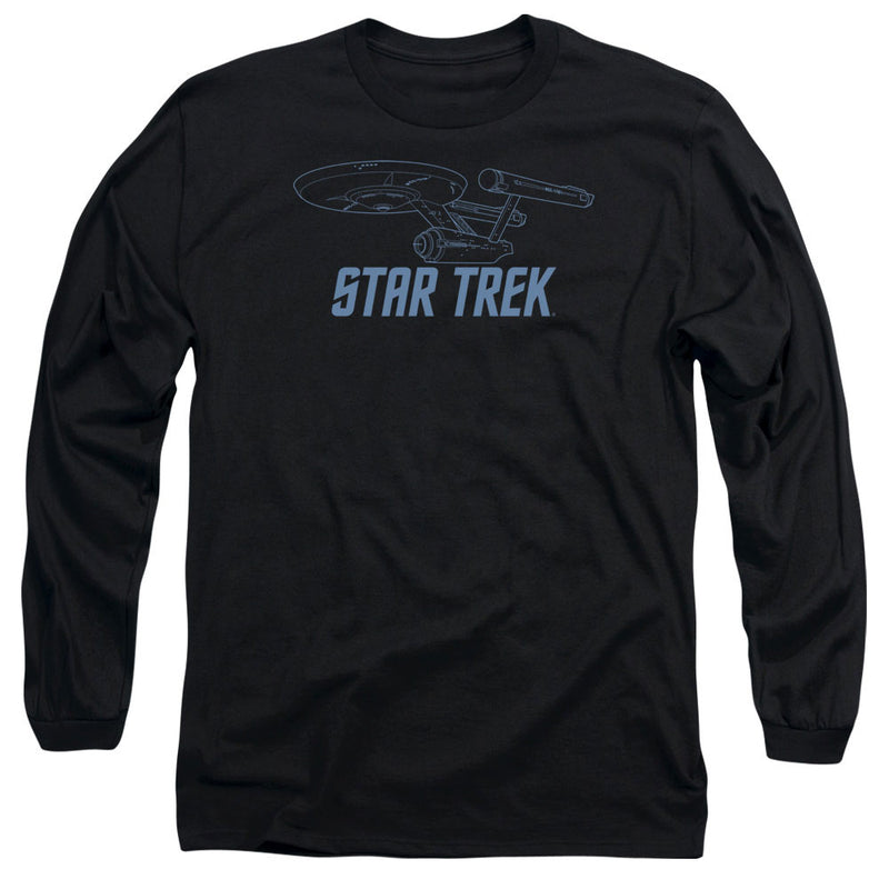 Long-Sleeve Shirt featuring design named Star Trek - Enterprise Outline