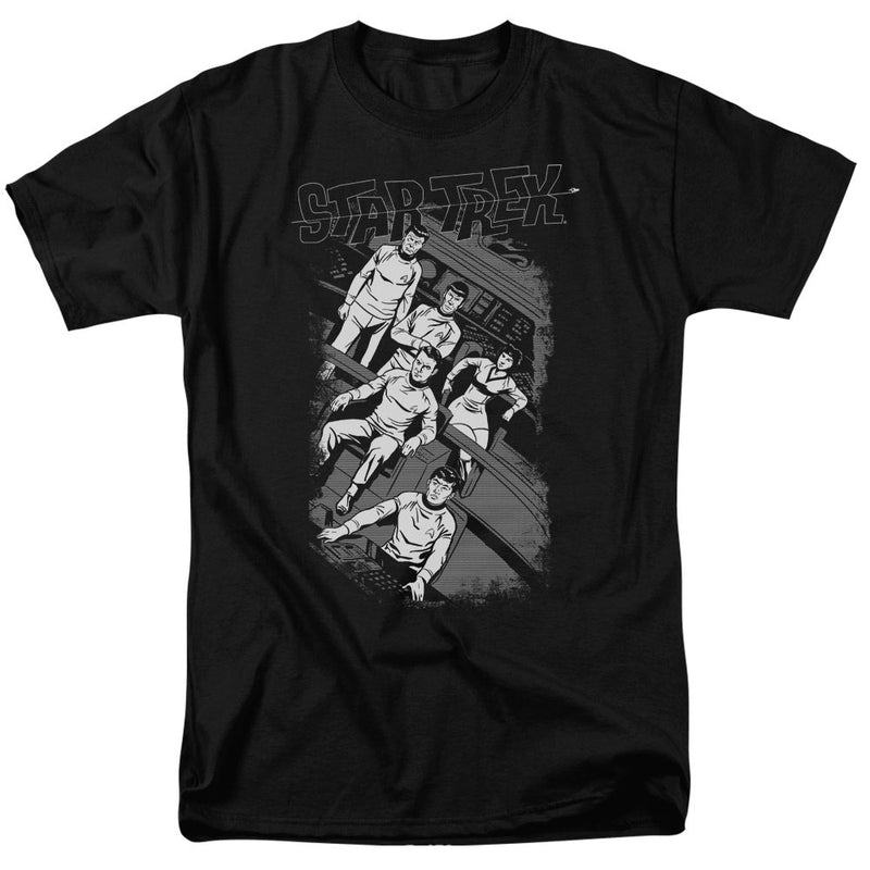 T-Shirt featuring design named Star Trek - Retro Tilted Bridge