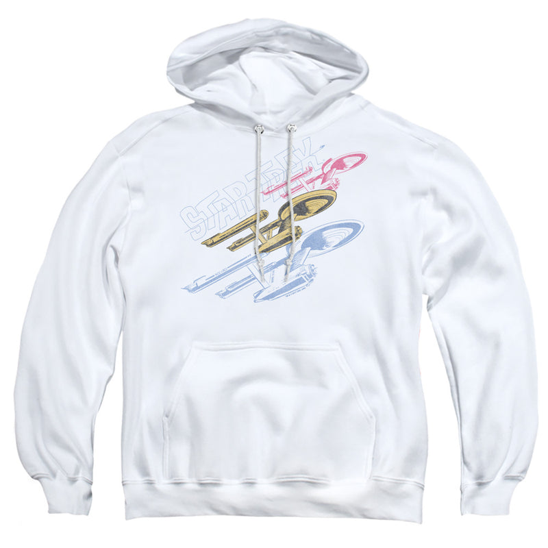 Hoodie featuring design named Star Trek - Retro Triple Enterprise