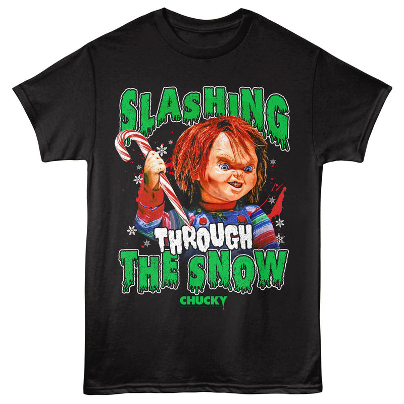 T-Shirt featuring design named Child's Play - Slashing Through the Snow