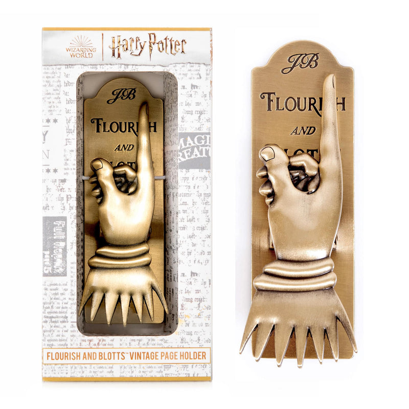 Harry Potter Flourish & Blotts Metal Hand Book Clip product image 1 of 9